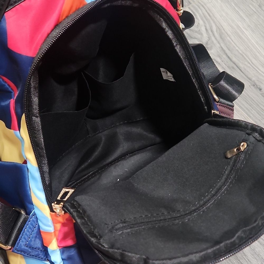 Colorful Satin Multi-Use Lightweight Backpack Purse - Picture 9 of 10